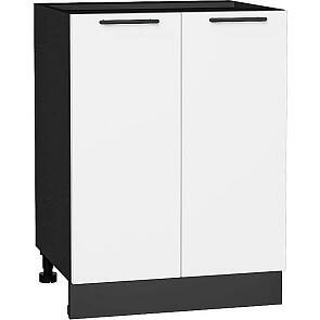 Шкаф нижний с 2-мя дверцами Лайт Special White/Graphite 816*600*478