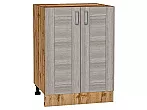 Шкаф нижний с 2-мя дверцами Лофт Cappuccino Veralinga Дуб Вотан 816*600*480