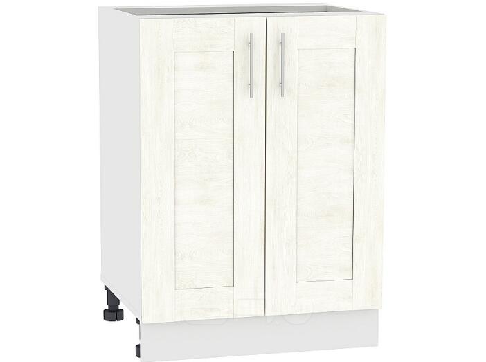 Шкаф нижний с 2-мя дверцами Лофт Н 600 Nordic Oak-Белый