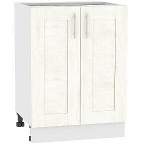 Шкаф нижний с 2-мя дверцами Лофт Н 600 Nordic Oak-Белый