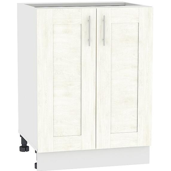 Шкаф нижний с 2-мя дверцами Лофт Н 600 Nordic Oak-Белый