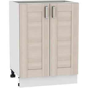 Шкаф нижний с 2-мя дверцами Лофт Н 600 Cappuccino Veralinga-Белый
