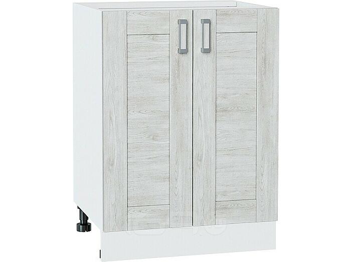 Шкаф нижний с 2-мя дверцами Лофт Nordic Oak/Белый 816*600*480
