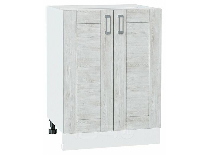 Шкаф нижний с 2-мя дверцами Лофт Nordic Oak/Белый 816*600*480