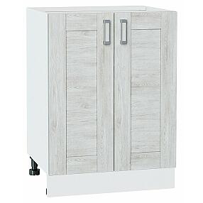 Шкаф нижний с 2-мя дверцами Лофт Nordic Oak/Белый 816*600*480