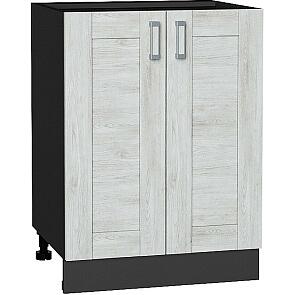 Шкаф нижний с 2-мя дверцами Лофт Nordic Oak/Graphite 816*600*480