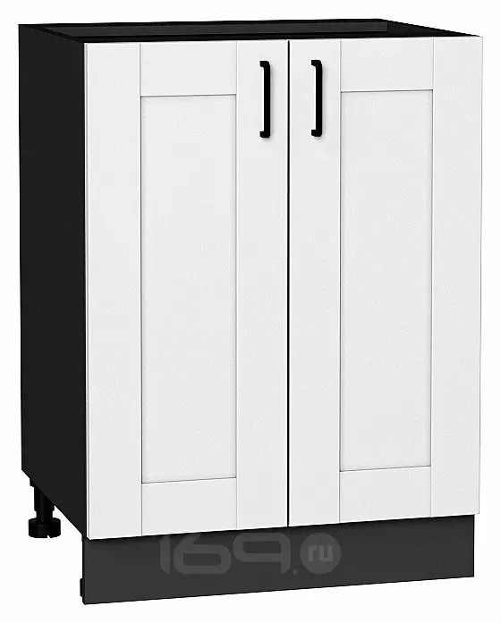 Шкаф нижний с 2-мя дверцами Лофт Super White Graphite 816*600*480