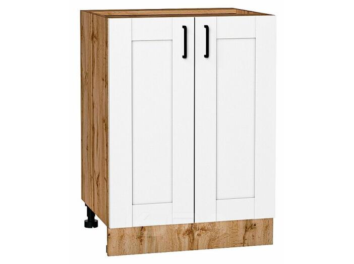Шкаф нижний с 2-мя дверцами Лофт Super White Дуб Вотан 816*600*480