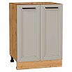 Шкаф нижний с 2-мя дверцами Нео Clay Silk/Дуб Вотан 816*600*480