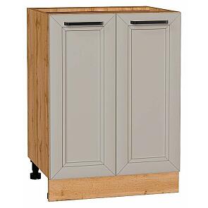 Шкаф нижний с 2-мя дверцами Нео Clay Silk/Дуб Вотан 816*600*480