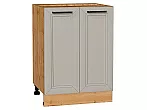 Шкаф нижний с 2-мя дверцами Нео Clay Silk/Дуб Вотан 816*600*480