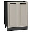Шкаф нижний с 2-мя дверцами Нео Clay Silk/Graphite 816*600*480