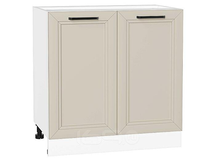 Шкаф нижний с 2-мя дверцами Нео Cream Silk/Белый 816*800*480