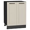 Шкаф нижний с 2-мя дверцами Нео Cream Silk/Graphite 816*600*480