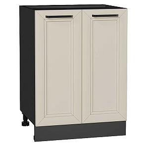 Шкаф нижний с 2-мя дверцами Нео Cream Silk/Graphite 816*600*480