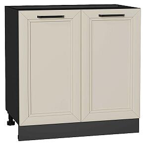 Шкаф нижний с 2-мя дверцами Нео Cream Silk/Graphite 816*800*480
