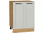 Шкаф нижний с 2-мя дверцами Нео Grey Silk/Дуб Вотан 816*600*480