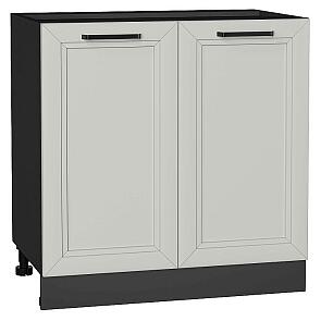 Шкаф нижний с 2-мя дверцами Нео Grey Silk/Graphite 816*800*480