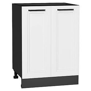 Шкаф нижний с 2-мя дверцами Нео White Silk/Graphite 816*600*480