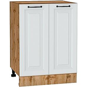 Шкаф нижний с 2-мя дверцами Ницца Blanco/Дуб Вотан 816*600*478
