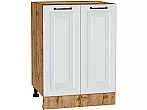 Шкаф нижний с 2-мя дверцами Ницца Blanco/Дуб Вотан 816*600*478