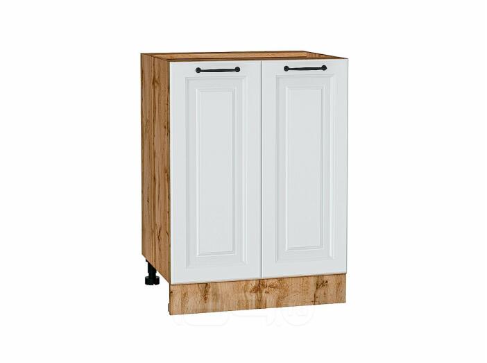 Шкаф нижний с 2-мя дверцами Ницца Blanco/Дуб Вотан 816*600*478