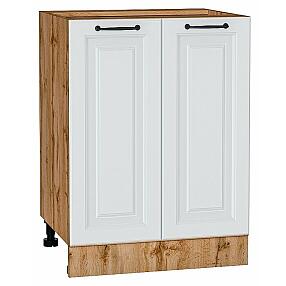 Шкаф нижний с 2-мя дверцами Ницца Blanco/Дуб Вотан 816*600*478