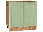Шкаф нижний с 2-мя дверцами Ницца Дуб оливковый/Дуб Вотан 816*800*478