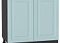Шкаф нижний с 2-мя дверцами Ницца Голубой/Graphite 816*800*478
