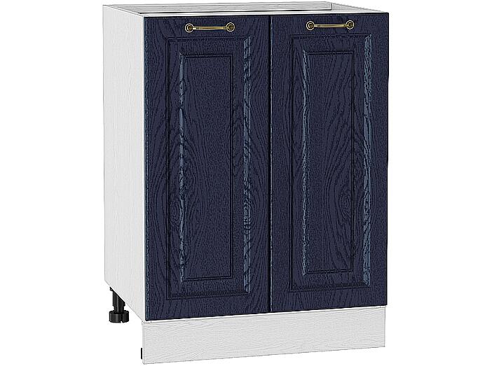 Шкаф нижний с 2-мя дверцами Ницца Н 600 Дуб синий-Белый
