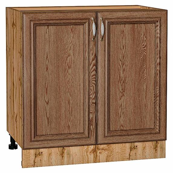 Шкаф нижний с 2-мя дверцами Шале Brown Dreamline Дуб Вотан 816*800*480