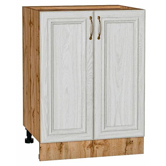 Шкаф нижний с 2-мя дверцами Шале White Dreamline Дуб Вотан 816*600*480
