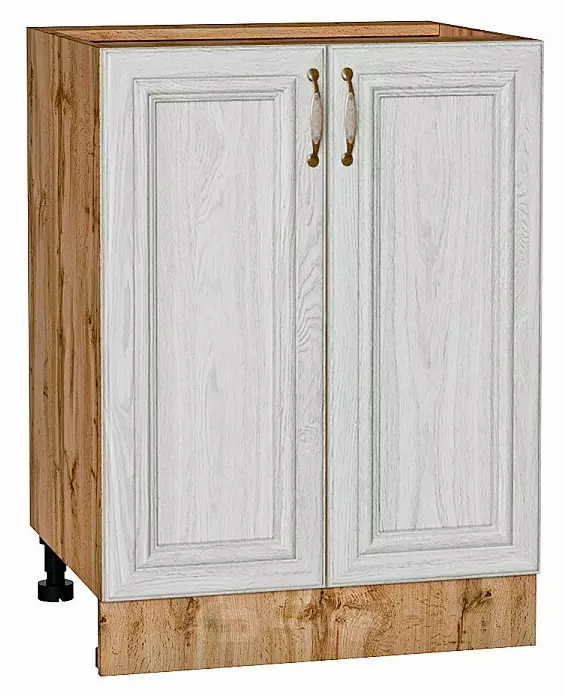 Шкаф нижний с 2-мя дверцами Шале White Dreamline Дуб Вотан 816*600*480