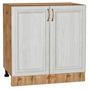 Шкаф нижний с 2-мя дверцами Шале White Dreamline Дуб Вотан 816*800*480