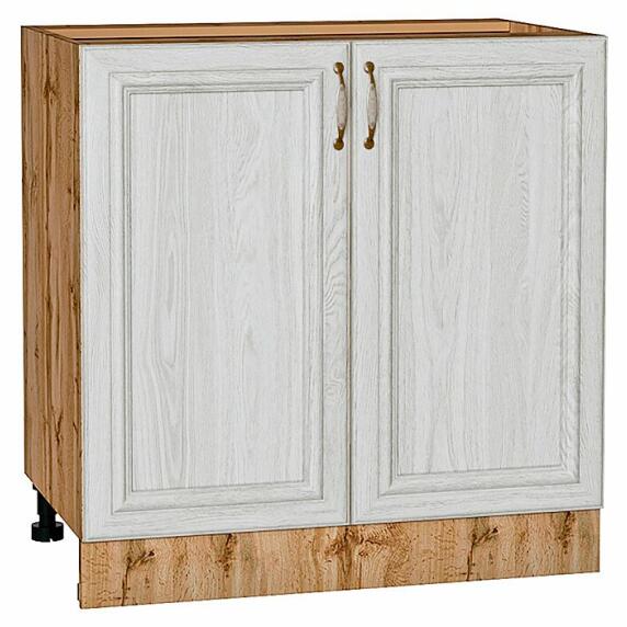 Шкаф нижний с 2-мя дверцами Шале White Dreamline Дуб Вотан 816*800*480