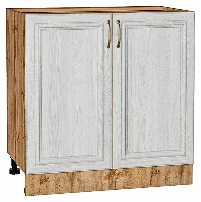 Шкаф нижний с 2-мя дверцами Шале White Dreamline Дуб Вотан 816*800*480