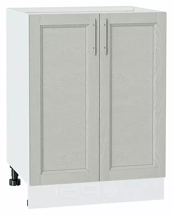 Шкаф нижний с 2-мя дверцами Сканди Cappuccino Softwood Белый 816*600*480