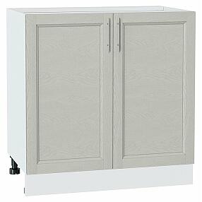 Шкаф нижний с 2-мя дверцами Сканди Cappuccino Softwood Белый 816*800*478