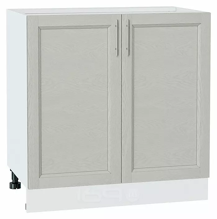 Шкаф нижний с 2-мя дверцами Сканди Cappuccino Softwood Белый 816*800*478