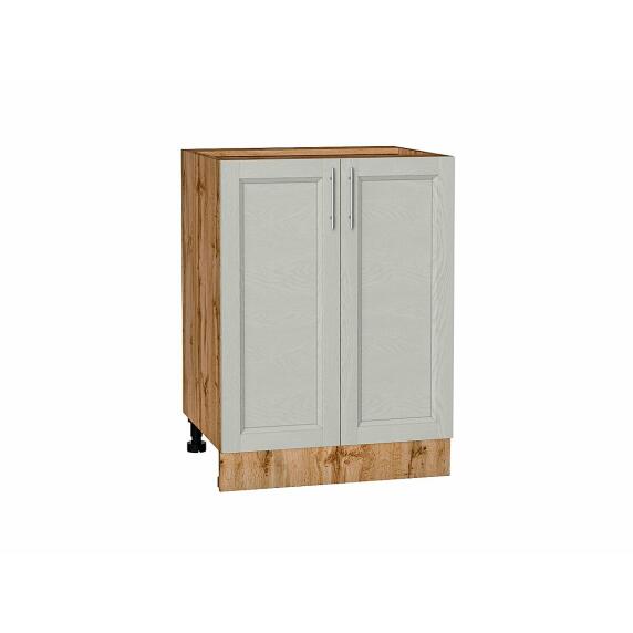 Шкаф нижний с 2-мя дверцами Сканди Cappuccino Softwood Дуб Вотан 816*600*480