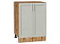 Шкаф нижний с 2-мя дверцами Сканди Cappuccino Softwood Дуб Вотан 816*600*480