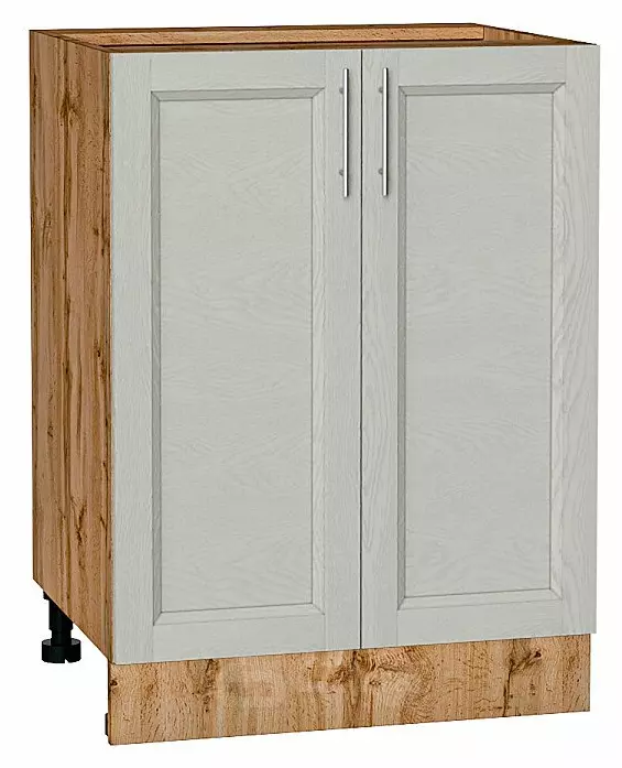 Шкаф нижний с 2-мя дверцами Сканди Cappuccino Softwood Дуб Вотан 816*600*480