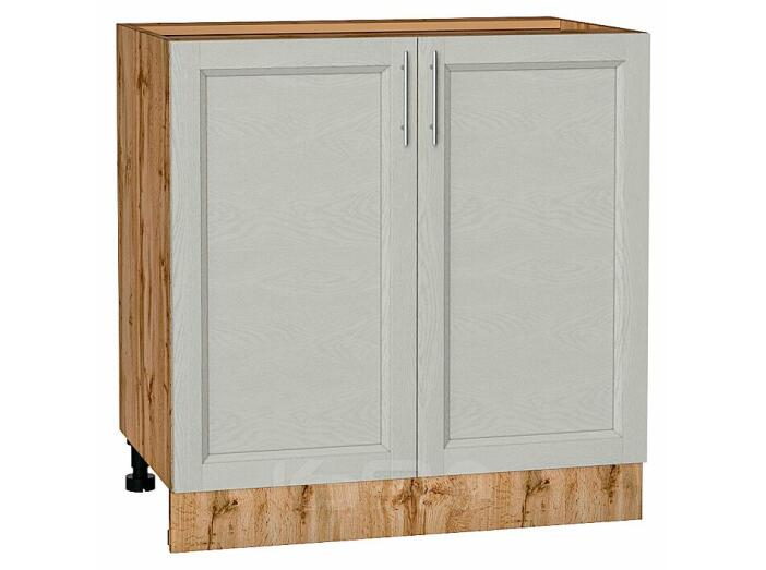 Шкаф нижний с 2-мя дверцами Сканди Cappuccino Softwood Дуб Вотан 816*800*478