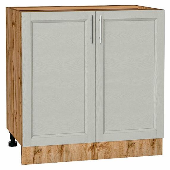 Шкаф нижний с 2-мя дверцами Сканди Cappuccino Softwood Дуб Вотан 816*800*478