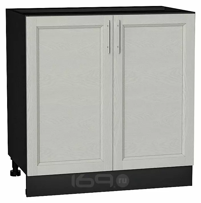 Шкаф нижний с 2-мя дверцами Сканди Cappuccino Softwood Graphite 816*800*478