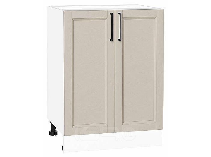 Шкаф нижний с 2-мя дверцами Сканди Cream Silkwood/Белый 816*600*480
