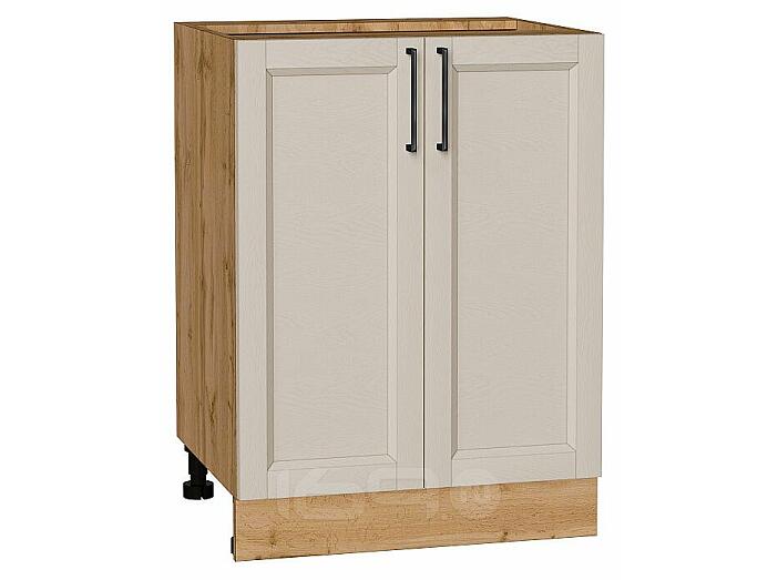 Шкаф нижний с 2-мя дверцами Сканди Cream Silkwood/Дуб Вотан 816*600*480