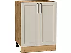 Шкаф нижний с 2-мя дверцами Сканди Cream Silkwood/Дуб Вотан 816*600*480