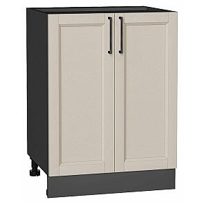 Шкаф нижний с 2-мя дверцами Сканди Cream Silkwood/Graphite 816*600*480