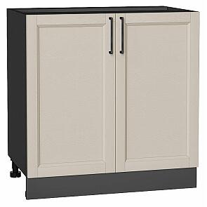 Шкаф нижний с 2-мя дверцами Сканди Cream Silkwood/Graphite 816*800*478